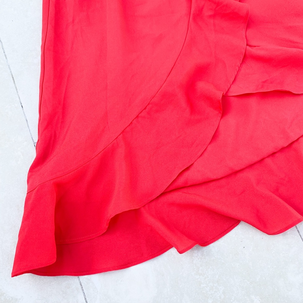 BEBE Red Ruffle Dress - Picture 4 of 4